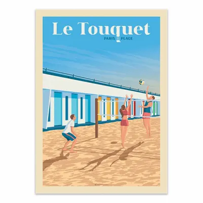 Affiches - Affiche - Le Touquet - Olahoop Travel Posters - WALL EDITIONS