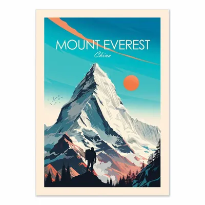 Poster - Art-Poster - Mont Everest - Studio Inception - WALL EDITIONS