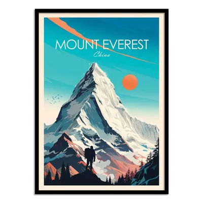 Poster - Art-Poster - Mont Everest - Studio Inception - WALL EDITIONS