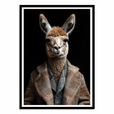 Poster - Art-Poster - Llama Wild Suits - Philippe Hugonnard - WALL EDITIONS