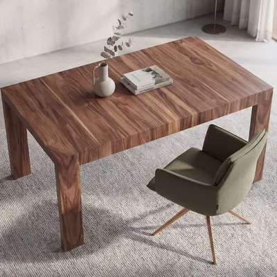 Tables Salle à Manger - Table à manger extensible en noyer - ANGEL CERDÁ