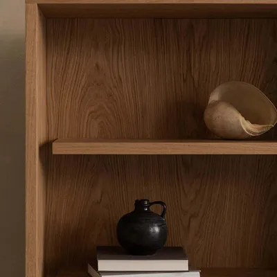 Bibliothèques - BLOCK Cabinet - bibliothèque en chêne et marbre - UN'COMMON