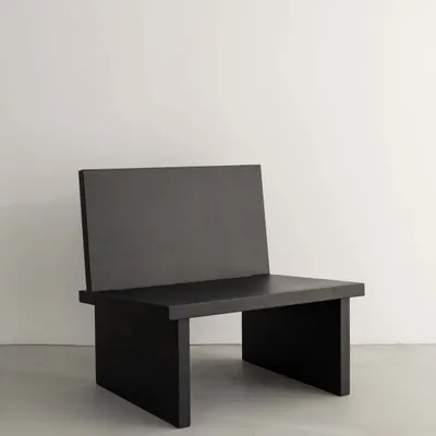 Lounge chairs - ZEBU - Solid Oak Lounge Chair - UN'COMMON