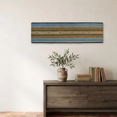 Tapestries - Portospino Sky Blue, handwoven wall panel - EUGENIA PINNA