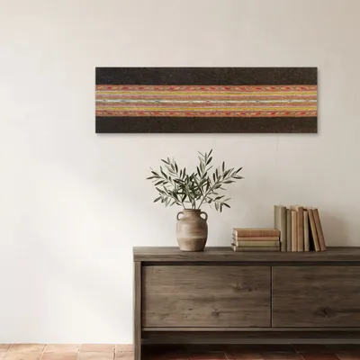 Tapestries - Portospino Natural Black, handwoven wall panel - EUGENIA PINNA