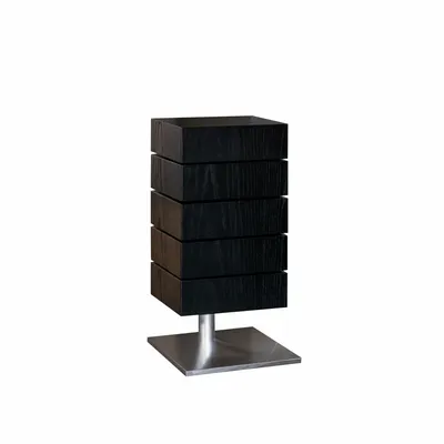 Storage boxes - MZM Spin Stack Low - Black - MUZEUM