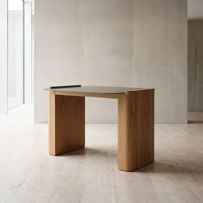 Tables Salle à Manger - MZM Steel Deck Medium - Chêne - MUZEUM