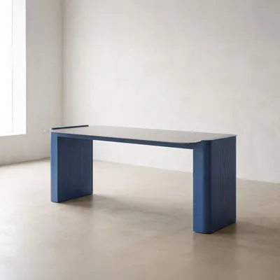 Dining Tables - MZM Steel Deck Large - Sky - MUZEUM
