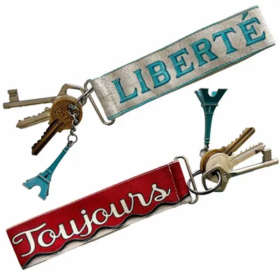 Leather goods - Paris Words Keychains : Words to Carry Everywhere - MARON BOUILLIE
