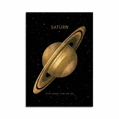 Carterie - Carte 10,5 x 14,8 cm - Saturn - Terry Fan - WALL EDITIONS
