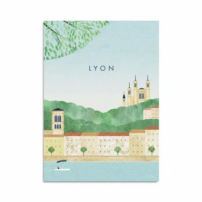 Carterie - Carte d'art - Lyon - Henry Rivers - WALL EDITIONS