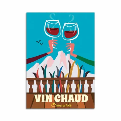Card shop - Art-Card 10,5 x 14,8 cm - Vin Chaud - Gary Godel - WALL EDITIONS