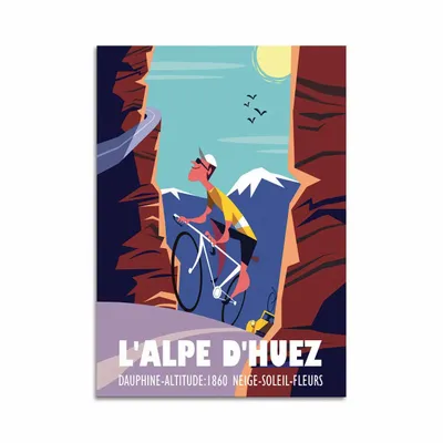Card shop - Art-Card 10,5 x 14,8 cm - Alpe d'Huez - Gary Godel - WALL EDITIONS