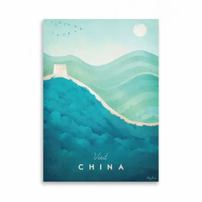 Card shop - Art-Card 10,5 x 14,8 cm - Visit China - Henry Rivers - WALL EDITIONS