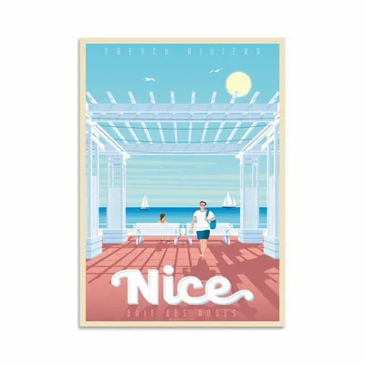 Card shop - Art-Card - Nice Baie des anges - Olahoop Travel Art Cards - WALL EDITIONS
