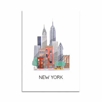 Carterie - Carte d'art - New York - Maja Tomljanovic - WALL EDITIONS