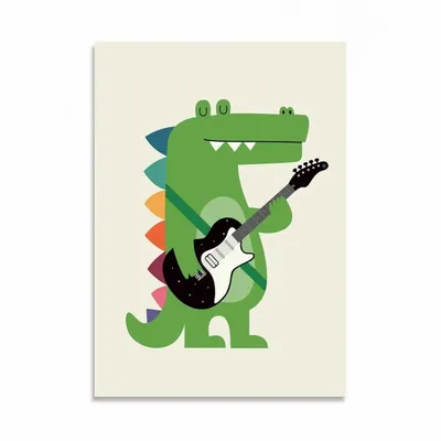 Carterie - Carte 10,5 x 14,8 cm - Croco Rock - Andy Westface - WALL EDITIONS