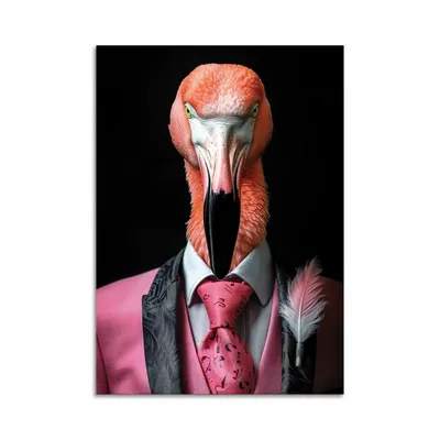 Carterie - Carte d'art - Flamingo Wild Suits - Philippe Hugonnard - WALL EDITIONS