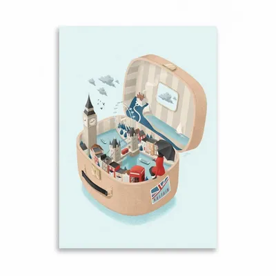 Card shop - Art-Card 10,5 x 14,8 cm - Britain - Andrea de Santis - WALL EDITIONS