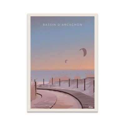 Card shop - Art-Card - Bassin d'Arcachon Version 3 - TuroMemoriesStudio - WALL EDITIONS
