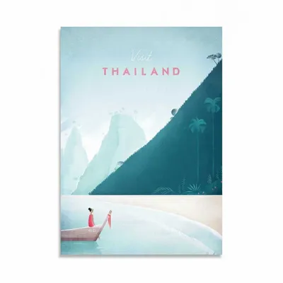Carterie - Carte 10,5 x 14,8 cm - Visit Thailand - Henry Rivers - WALL EDITIONS
