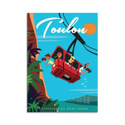 Card shop - Art-Card 10,5 x 14,8 cm - Toulon - Gary Godel - WALL EDITIONS