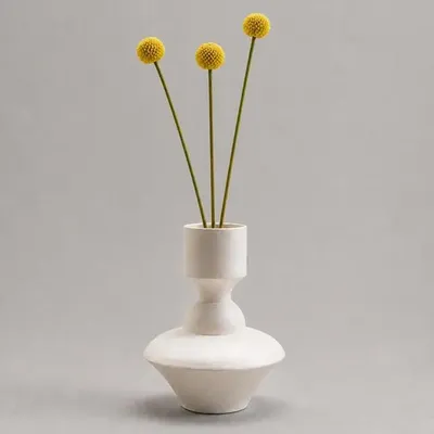 Decorative objects - Mini Vase & Candle Holder in white porcelain - Mini 0.2 - CALLIGRAMME