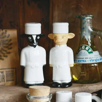 Kitchen utensils - Carne(salt) & Vitello(pepper)  caster set - MARUMITSU POTERIE