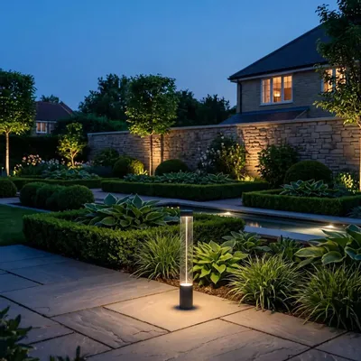 Outdoor floor lamps - Arthur — Designer outdoor LED bollard light - GLOWA