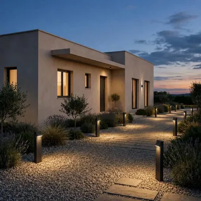 Outdoor floor lamps - Tholus — designer outdoor LED light pole - GLOWA