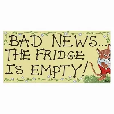 Panels - Bad News The Fridge Is Empty - SOMETHING DIFFERENT WHOLESALE EUROPE BV