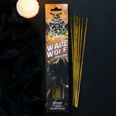 Home fragrances - Werewolf Poison Incense Sticks with Holder - SOMETHING DIFFERENT WHOLESALE EUROPE BV