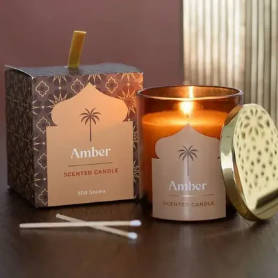 Candles - Arabian Nights Amber Scented Candle - SOMETHING DIFFERENT WHOLESALE EUROPE BV