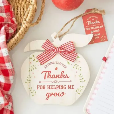 Autres décorations murales - Merci de m'avoir aidé à faire pousser une décoration suspendue en forme de pomme - SOMETHING DIFFERENT WHOLESALE EUROPE BV