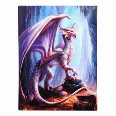 Decorative objects - 19x25cm Treasure Trove Canvas Plaque by Anne Stokes - SOMETHING DIFFERENT WHOLESALE EUROPE BV
