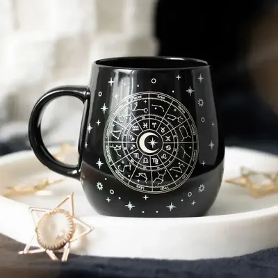 Mugs - Astrology Wheel Heat Change Mug - SOMETHING DIFFERENT WHOLESALE EUROPE BV