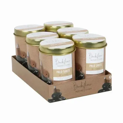 Senteurs - 6 boîtes de cônes anti-refoulement géants Elements Palo Santo - SOMETHING DIFFERENT WHOLESALE EUROPE BV