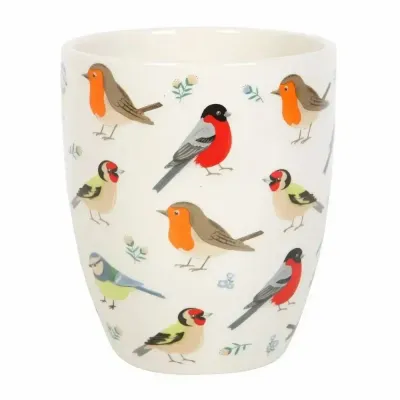 Pots de fleurs - Pot de fleurs en céramique à motif d'oiseaux de jardin britanniques - SOMETHING DIFFERENT WHOLESALE EUROPE BV