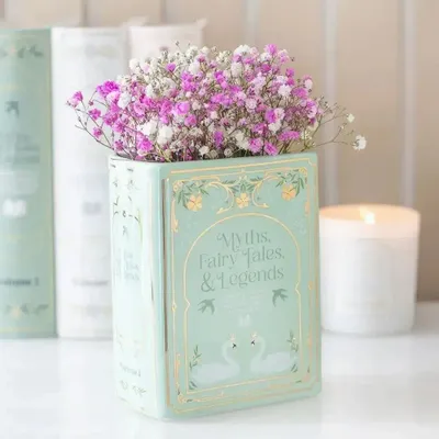 Sets de table - Vase en forme de livre vert - SOMETHING DIFFERENT WHOLESALE EUROPE BV