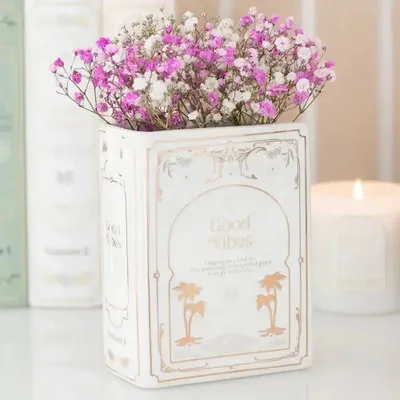 Placemats - White Book Shaped Vase - SOMETHING DIFFERENT WHOLESALE EUROPE BV