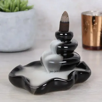 Senteurs - Brûleur d'encens à reflux à gros cailloux - SOMETHING DIFFERENT WHOLESALE EUROPE BV