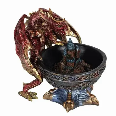 Senteurs - Grand brûleur d'encens à reflux en forme de bol de dragon - SOMETHING DIFFERENT WHOLESALE EUROPE BV