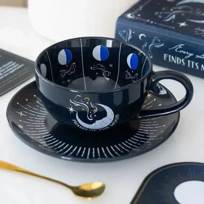 Placemats - Blue Moon Phase Teacup and Saucer - SOMETHING DIFFERENT WHOLESALE EUROPE BV