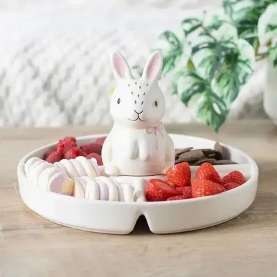 Placemats - Bunny Chip & Dip Snack Dish - SOMETHING DIFFERENT WHOLESALE EUROPE BV