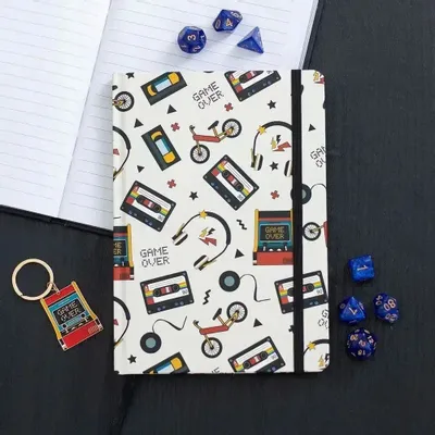 Stationery - Retro 80s Print A5 Notebook - SOMETHING DIFFERENT WHOLESALE EUROPE BV