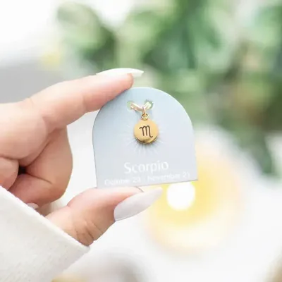 Jewelry - Scorpio Gold Tone Zodiac Sign Charm - SOMETHING DIFFERENT WHOLESALE EUROPE BV