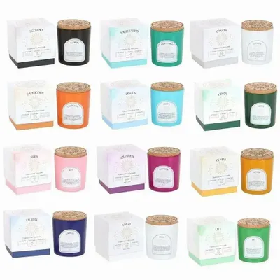 Bougies - Ensemble de 12 bougies aux pierres précieuses du zodiaque - SOMETHING DIFFERENT WHOLESALE EUROPE BV