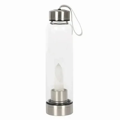 Verres - Bouteille d'eau énergisante en verre de quartz clair - SOMETHING DIFFERENT WHOLESALE EUROPE BV