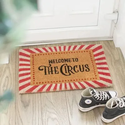 Rugs - Red Welcome to the Circus Doormat - SOMETHING DIFFERENT WHOLESALE EUROPE BV
