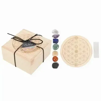 Objets de décoration - Coffret cadeau Grille de cristaux des chakras - SOMETHING DIFFERENT WHOLESALE EUROPE BV